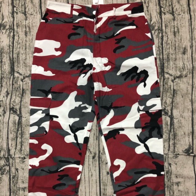 Quần dài camo rằn ri quân đội