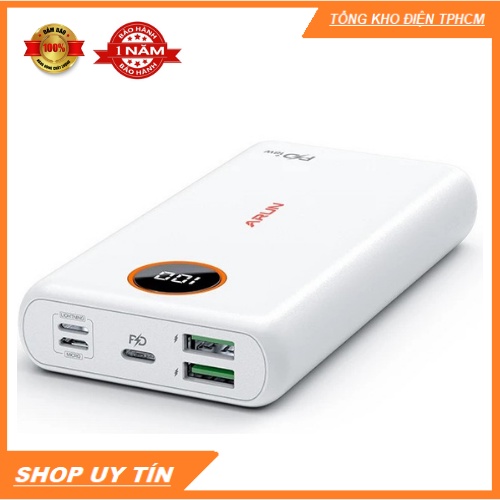 Sạc Dự Phòng Arun FC20P 20000mAh (PD18W QC3.0) Sạc Nhanh 2 Chiều Type C - BH 1 Năm