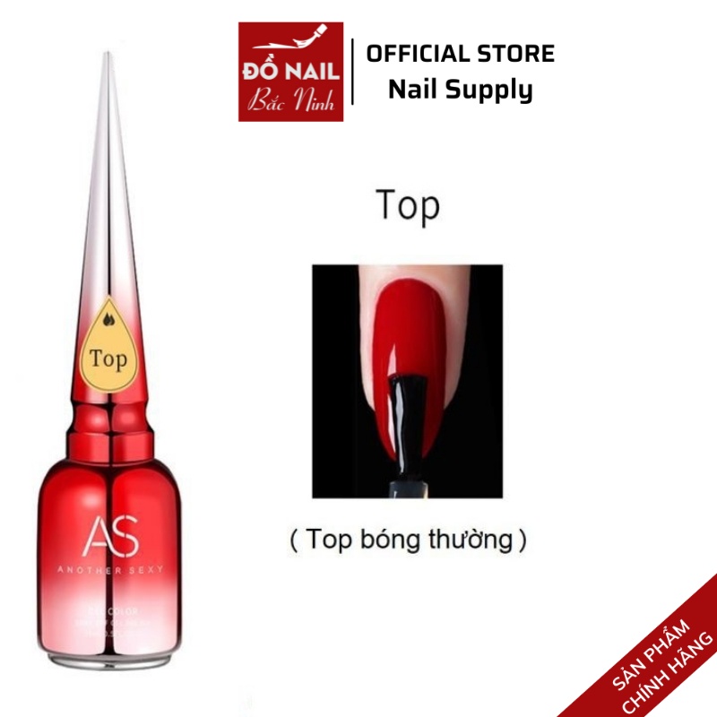 Base Top , Top Lì, Cứng Móng AS Chai Đỏ Chính Hãng 15ml