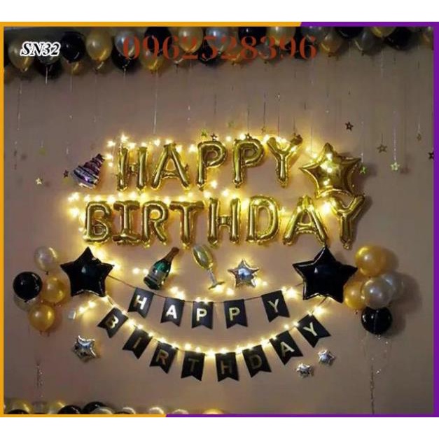 [Nhiều Mẫu Lựa Đẹp]❤️Đầy Đủ❤️Set Bóng Trang Trí Sinh Nhật SN3032