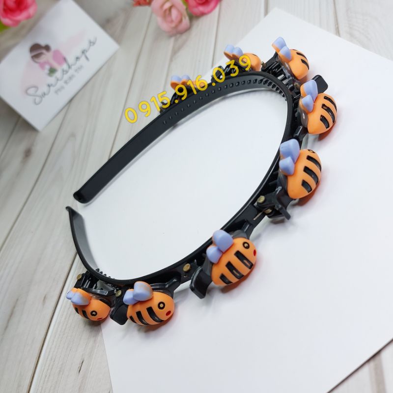Cài Tóc Hình Hoa Dễ Thương, Băng đô bờm tóc hình hoa