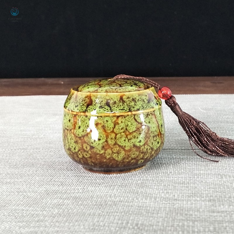 Bình Trà / Cà Phê / Kẹo / Trà Bằng Sứ Phong Cách Trung Hoa Độc Đáo Tiện Dụng Cho Gia Đình / Du Lịch