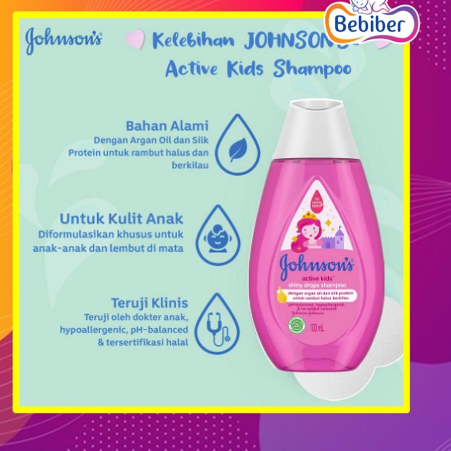 ☋Dầu Gội Đầu Trẻ Em Hoạt Động Wh7 Johnson - 200ml JHONSONS & JHONSONS / BEBIBER ❄ ★★★★
