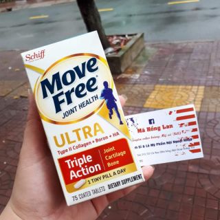 Viên Uống Schiff Move Free Ultra Triple Strength Triple Action Hộp 75 Viên