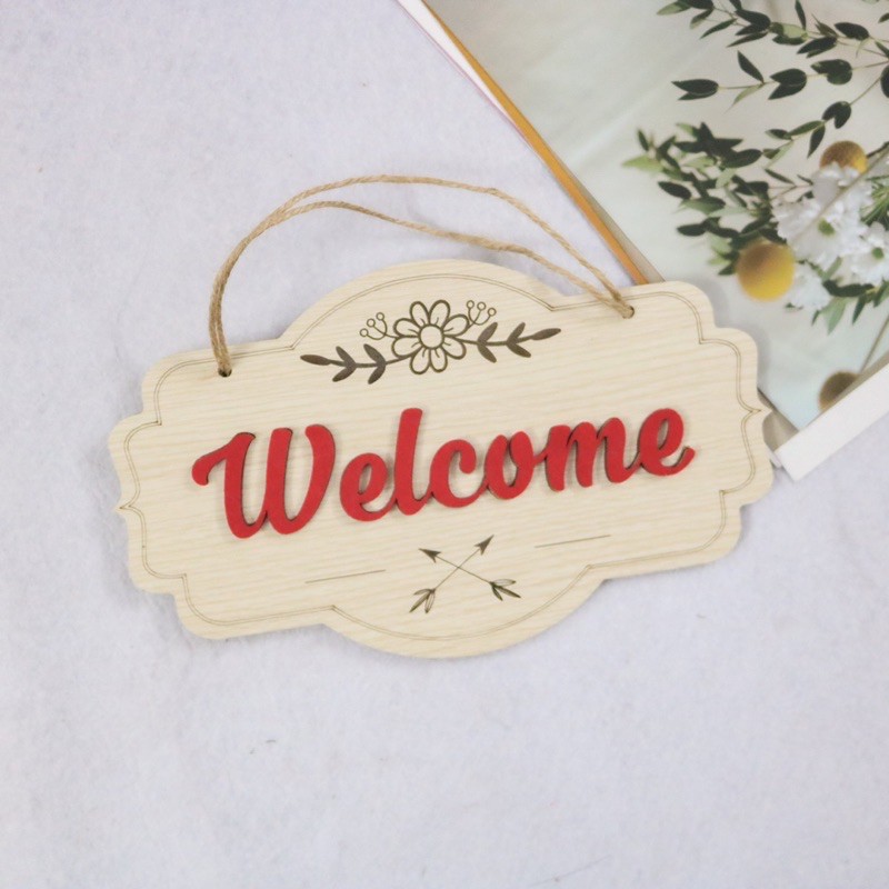 Bảng gỗ WELCOME