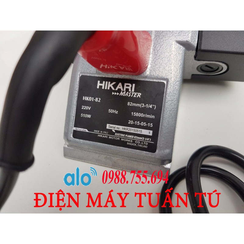 MÁY BÀO GỖ HIKARI 01-82 Thái Lan - Máy bào Thái Lan 100% dây đồng HIKARI