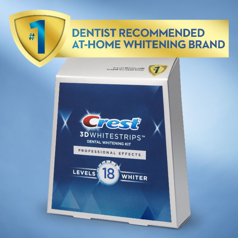 Miếng dán trắng răng CREST 3D WHITESTRIPS Professional Effect/ Briliance White