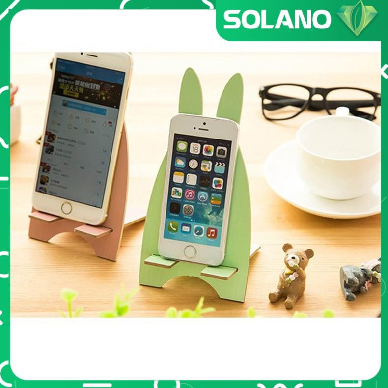 Giá đỡ điện thoại SOLANO đỡ điện thoại iPhone, Android, máy tính bảng iPad đa năng hình thỏ đáng yêu TA-001304