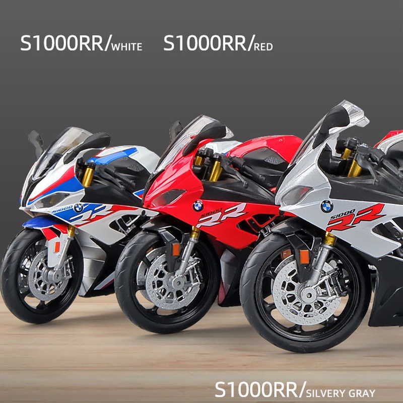 Mô Hình Xe Mô Tô BMW S1000RR Bằng Hợp Kim Tỉ Lệ 1: 12