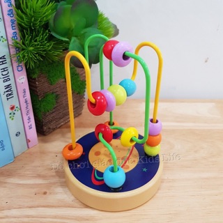 Đồ Chơi Luồn Hạt Gỗ ( Size nhỡ ), Đồ Chơi Giáo Dục
