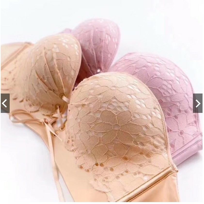 [Mã WA1606 giảm 15% đơn 99k] (Tặng kèm dây áo) Áo lót chống tụt quả ren dây rút mẫu mới 2019 cực đẹp | BigBuy360 - bigbuy360.vn