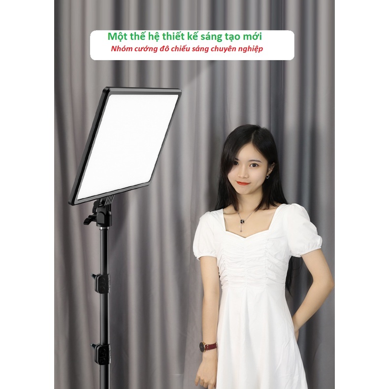 Bộ đèn studio A111 14 inch siêu sáng có chân đèn, hỗ trợ hắt sáng chụp ảnh sản phẩm livestream quay video
