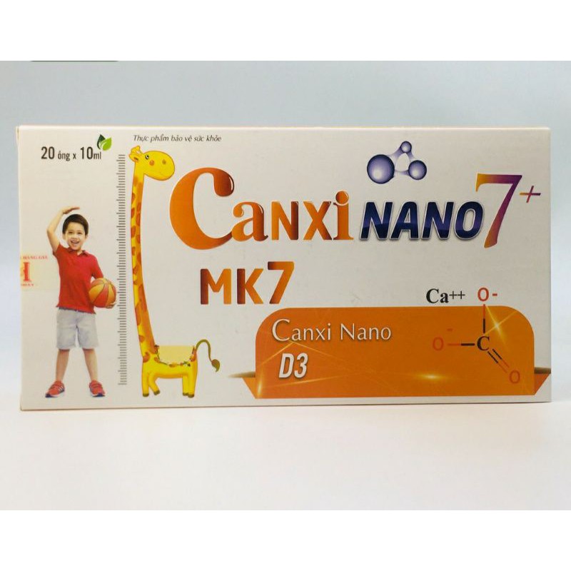 Canxi Nano 7+ Mk7 bổ sung đầy đủ Calci, k2, D3... giúp xương chắc khỏe, thúc đẩy chiều cao... | BigBuy360 - bigbuy360.vn