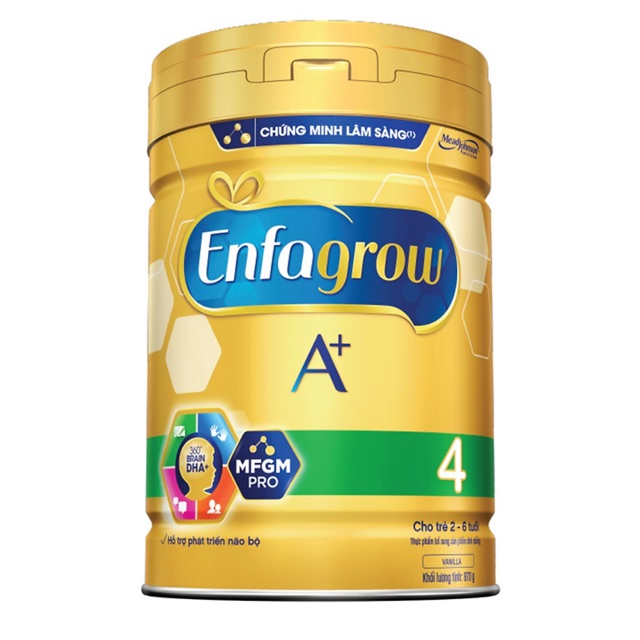 Sữa Bột Enfagrow A+ 4 - lon thiếc 870gr