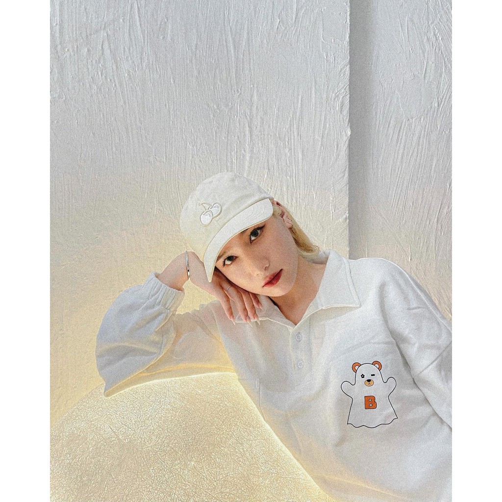 Áo Sweater Polo - White | BigBuy360 - bigbuy360.vn