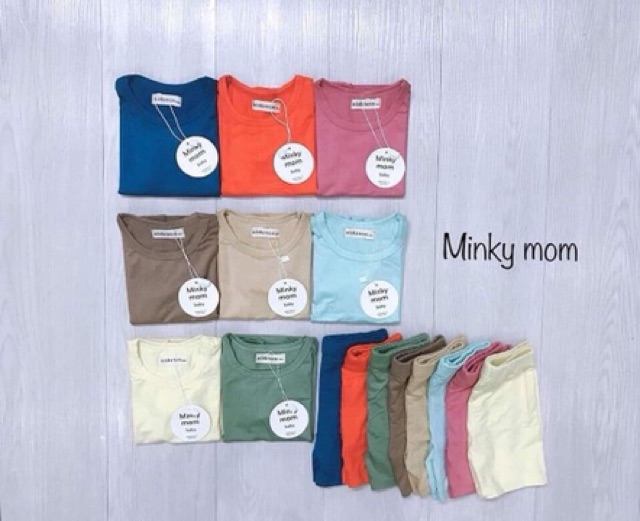 Quần Áo Cho Bé😘FREESHOP😘GIẢM NGAY 10K Khi Nhập Mã-Chất liệu Cotton Thun Lạnh Màu Trơn Cực Đẹp Cho Bé