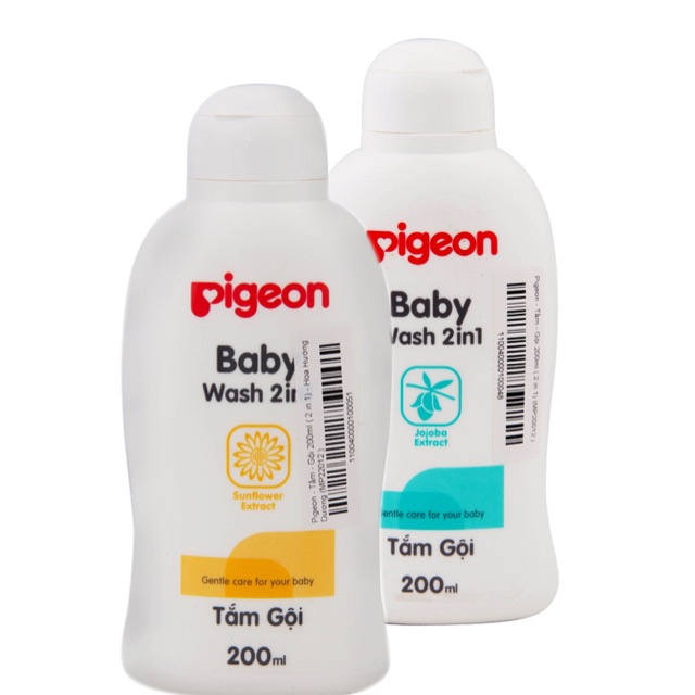 Sữa tắm gội 2 in 1 pigeon 200ml cho bé