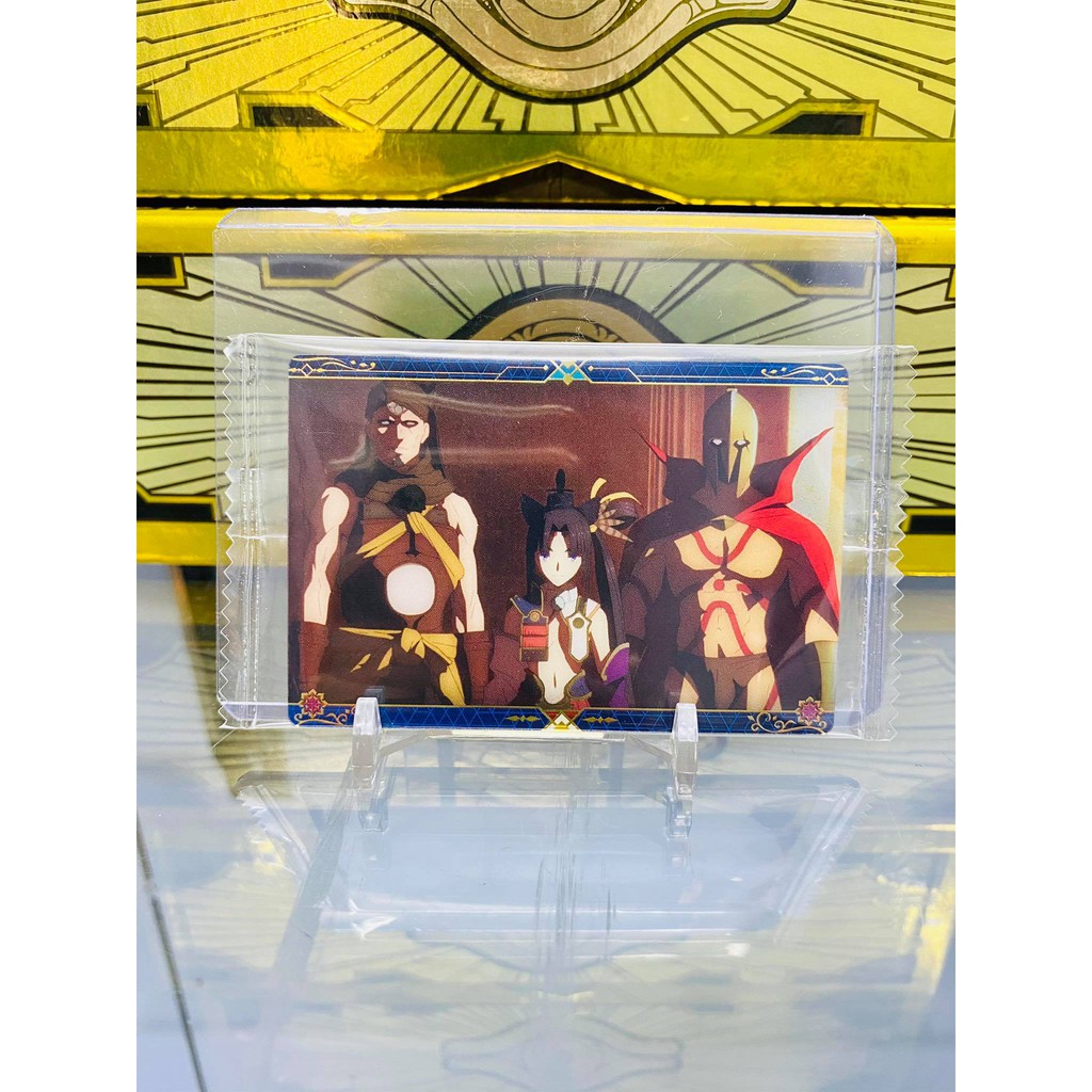 [ Dưa Hấu Yugioh ] Thẻ bài bánh xốp Fate Grand Order FGO Ushiwakamaru Leonidas I Benkei - Tặng bọc bài nhựa bảo quản