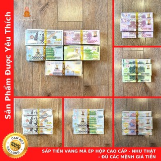 Sấp Tiền Vàng Mã Ép Hộp Cao Cấp - Như Thật - Đủ Các Mệnh Giá Tiền - Cửa Hàng Chú Sa Di Hoan Hỉ