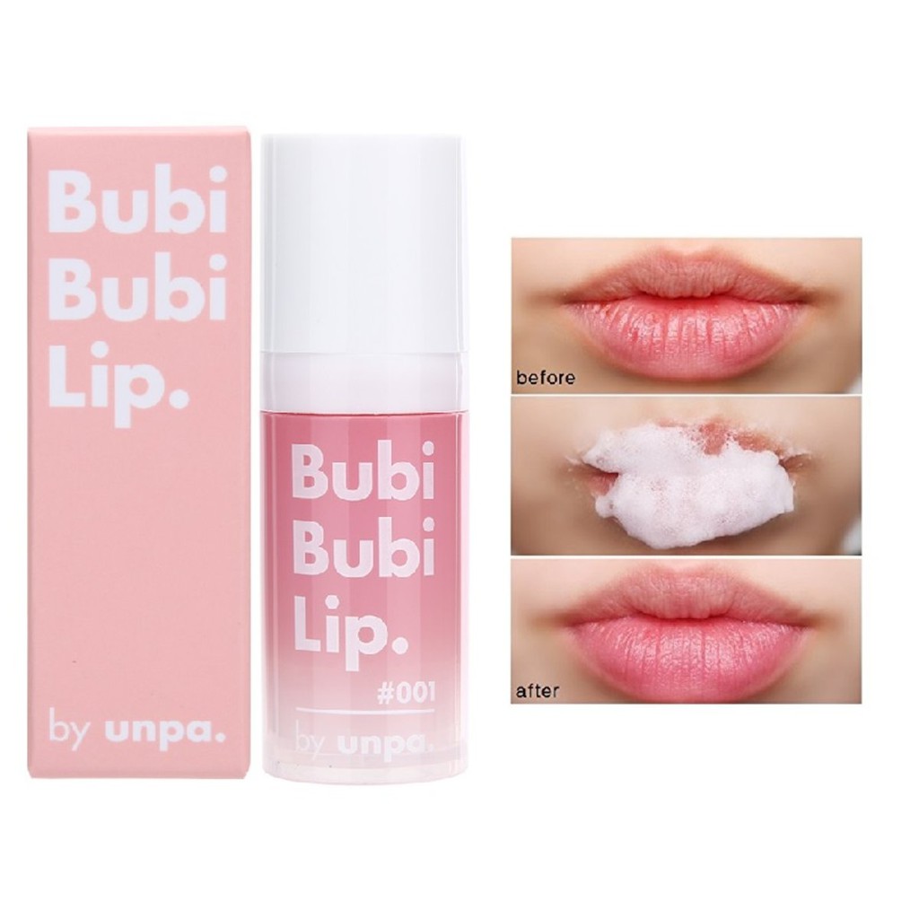 Tẩy Da Chết Sủi Bọt Thải Độc Môi Unpa Bubi Bubi Bubble Lip Scrub 10ml