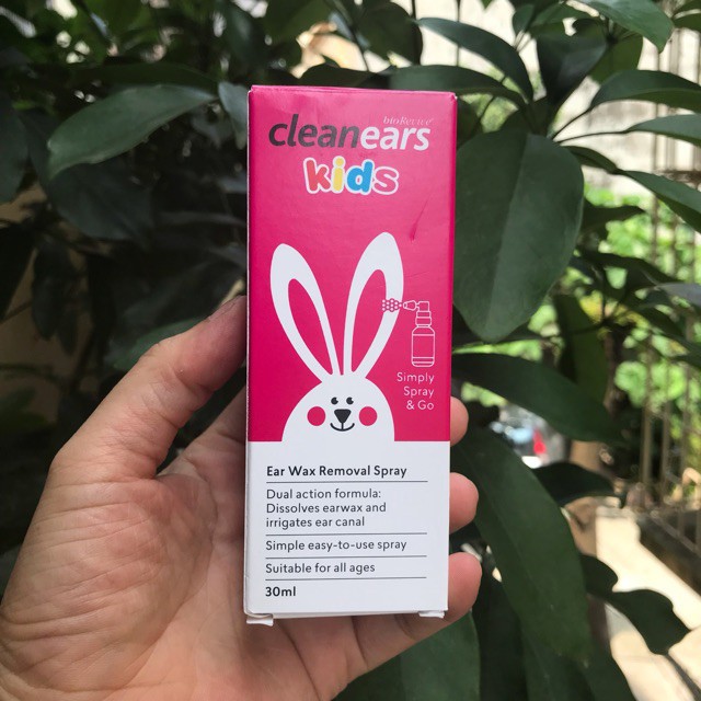 Xịt tan ráy tai Cleanears Kid 30ml