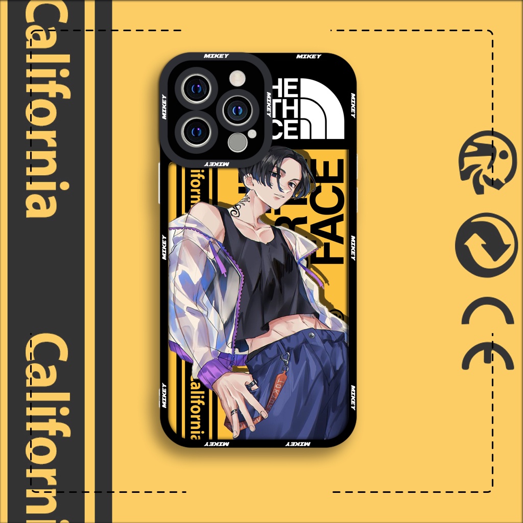 Ốp lưng iphone samsung xiaomi oppo cạnh vuông JM CASE Anime X Sport dễ thương đường phố Mikey8plxxs111213