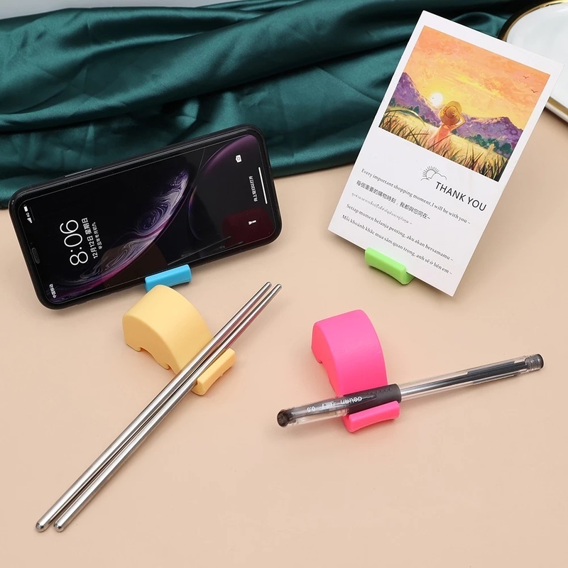 Giá Đỡ Điện Thoại Để Bàn Hình Chú Voi Màu Macaron Cho Android