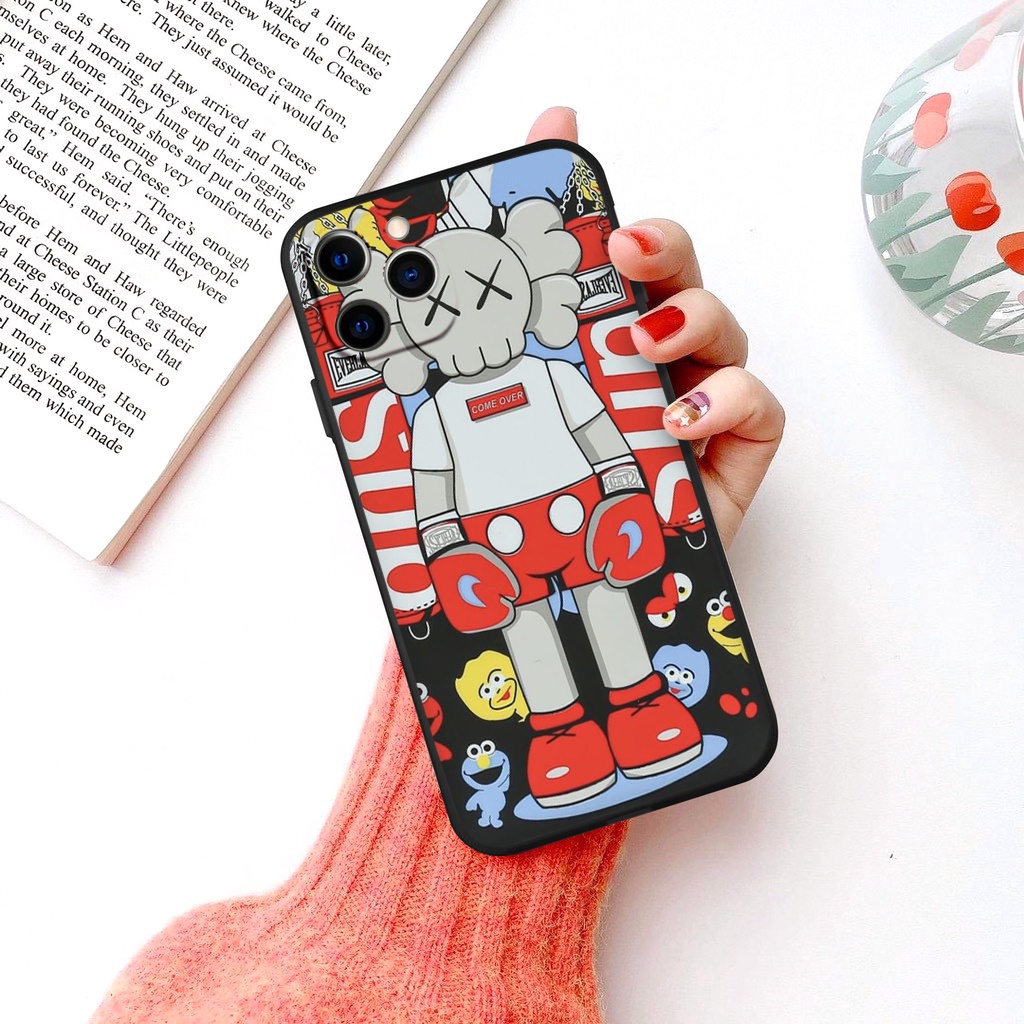 Ốp iphone dẻo Gấu K.w. .a.s cực cháy ốp cạnh vuông ip 6splus/7/7plus/8/8plus/x/xr/xs/11/12/pro/max/plus/13promax tr377