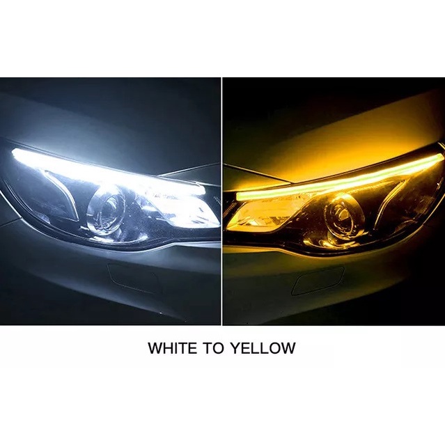 Dây đèn led mí xi nhan Audi, led DRL chạy đuổi chống nước (bộ 2 chiếc) [DC 12V]