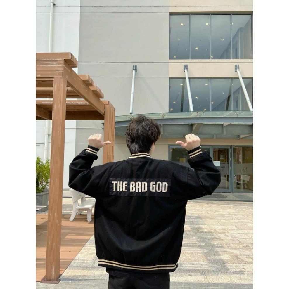 Áo khoác Varsity Jacket Bomber The Bad God Signature basic vải dạ 2 lớp