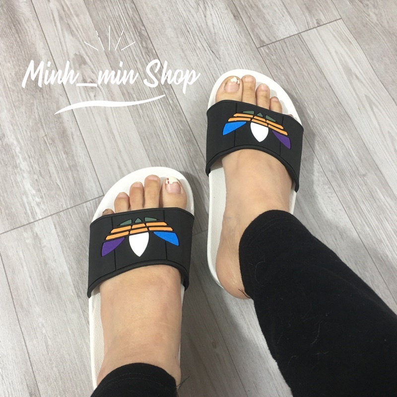 Dép Quai Ngang In Hình Ba Lá Sắc Nét, Dép Quai Ngang Nam Nữ Thời Trang