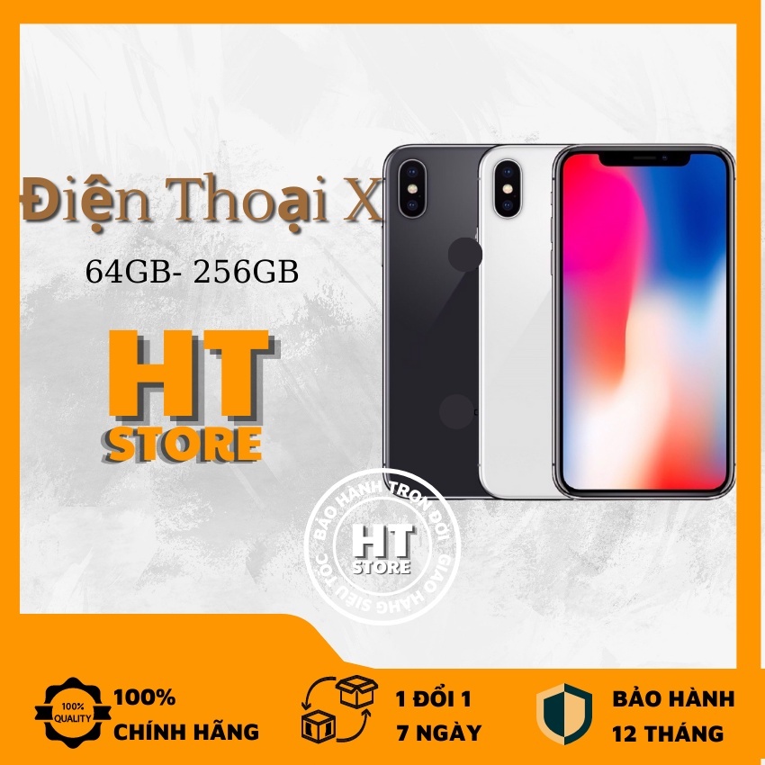 Điện thoại ip X quốc tế - lock mới 98%