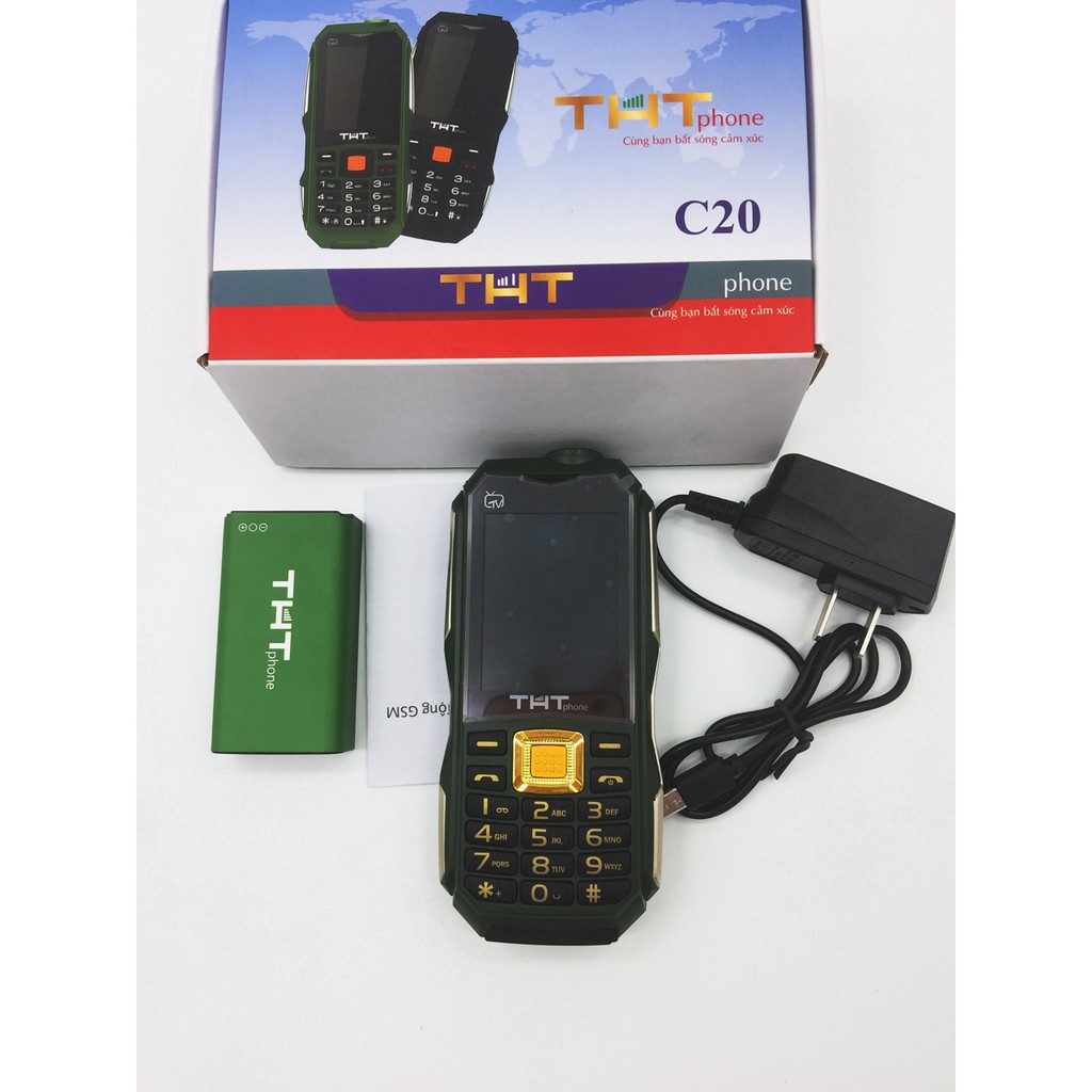 ĐIỆN THOẠI CHÍNH HÃNG ĐÈN PIN SIÊU SÁNG PIN KHỦNG CHỐNG SỐC GIÁ RẺ THTphone C20