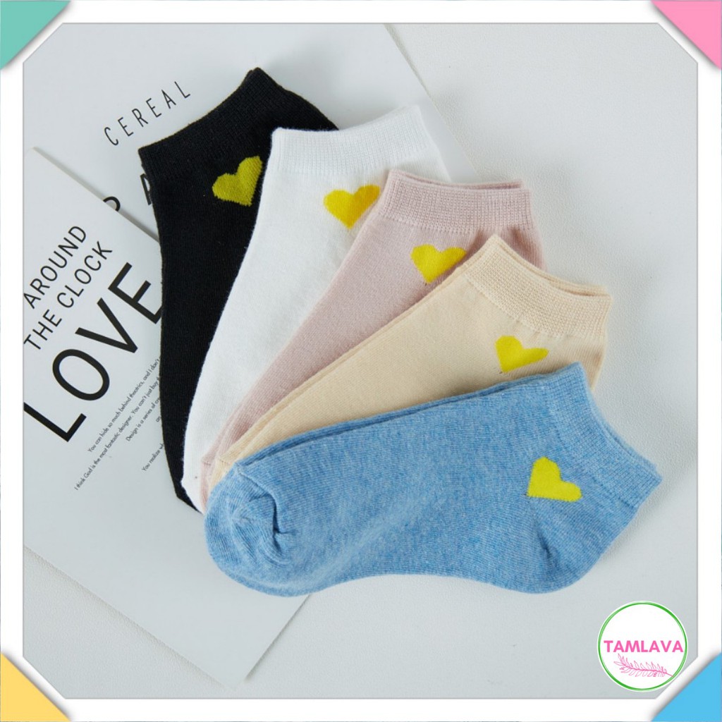 Tất vớ nữ cổ ngắn hàn quốc chất cotton đẹp cute dễ thương TN06