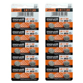 Pin LR1130/AG10 Maxell Chính Hãng combo 20 Viên