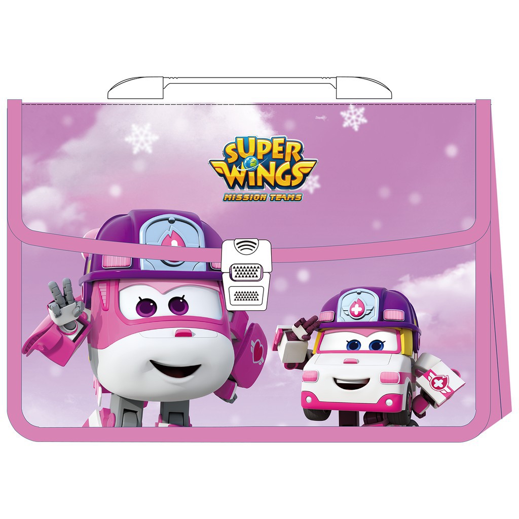 EB41202 - Cặp đựng tài liệu FC bằng nhựa - Deli - SUPER WINGS