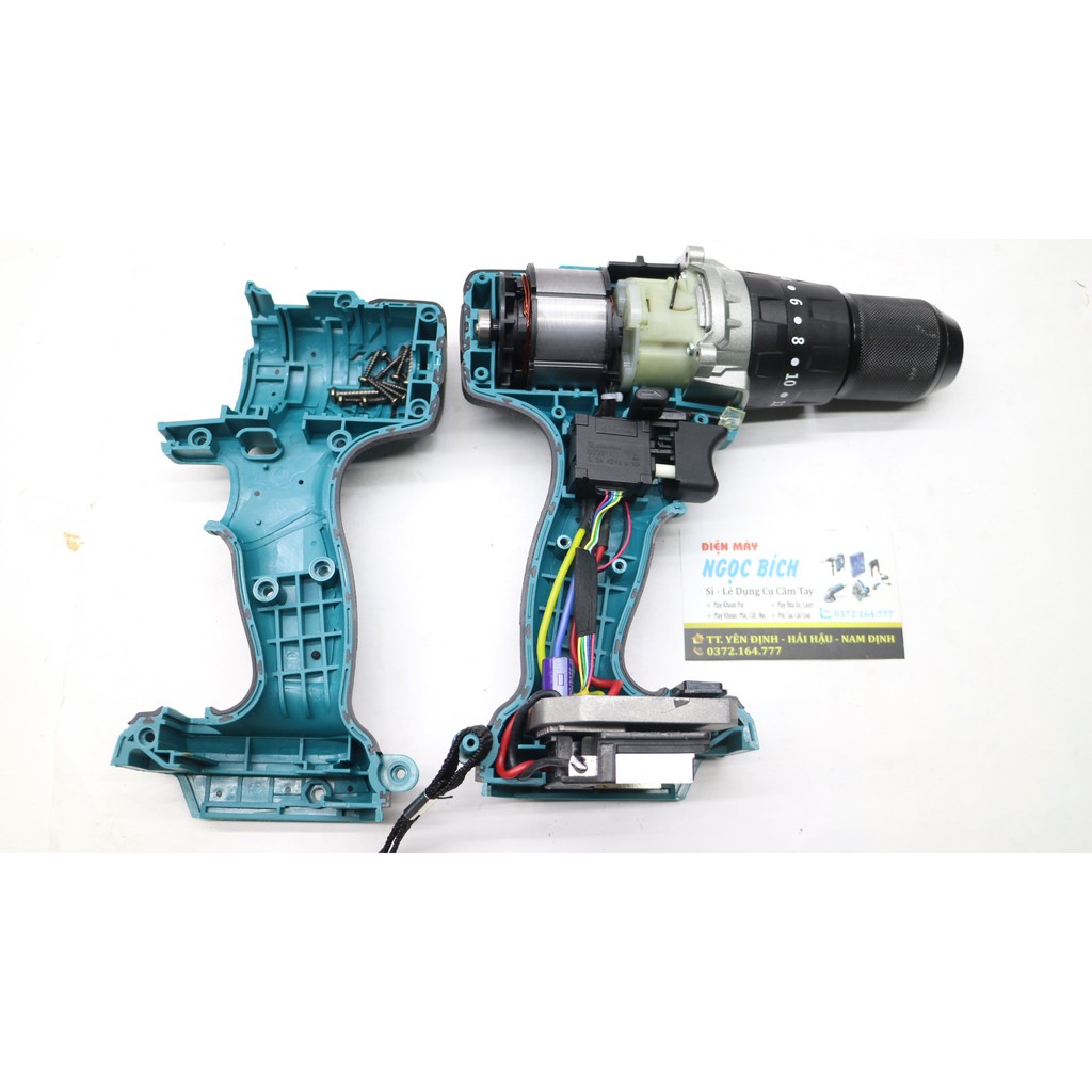 Thân Máy Khoan Pin Động Cơ 118V Đầu AUTOLOCK 13MM Không Chổi Than