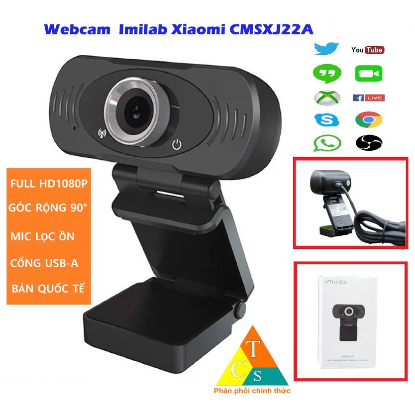 [Mã SKAMPUSHA9 giảm 8% đơn 250K] Webcam máy tính Xiaomi Imilab model CMSXJ22A