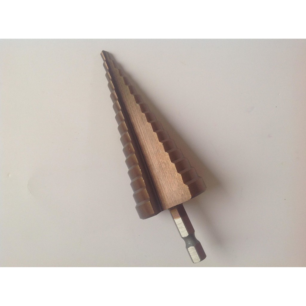 Mũi khoan tháp thẳng bằng thép gió HSS mạ coban M35 phi 4-32mm