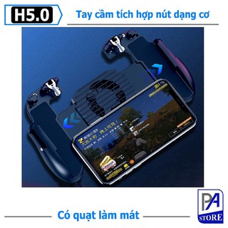 Tay Cầm Chơi Game H5 Pro Tích Hợp Nút Nhấn, Dùng Cho PUBG, ROS, Freefire, Phiên bản Có Quạt Tản Nhiệt và Ko Quạt