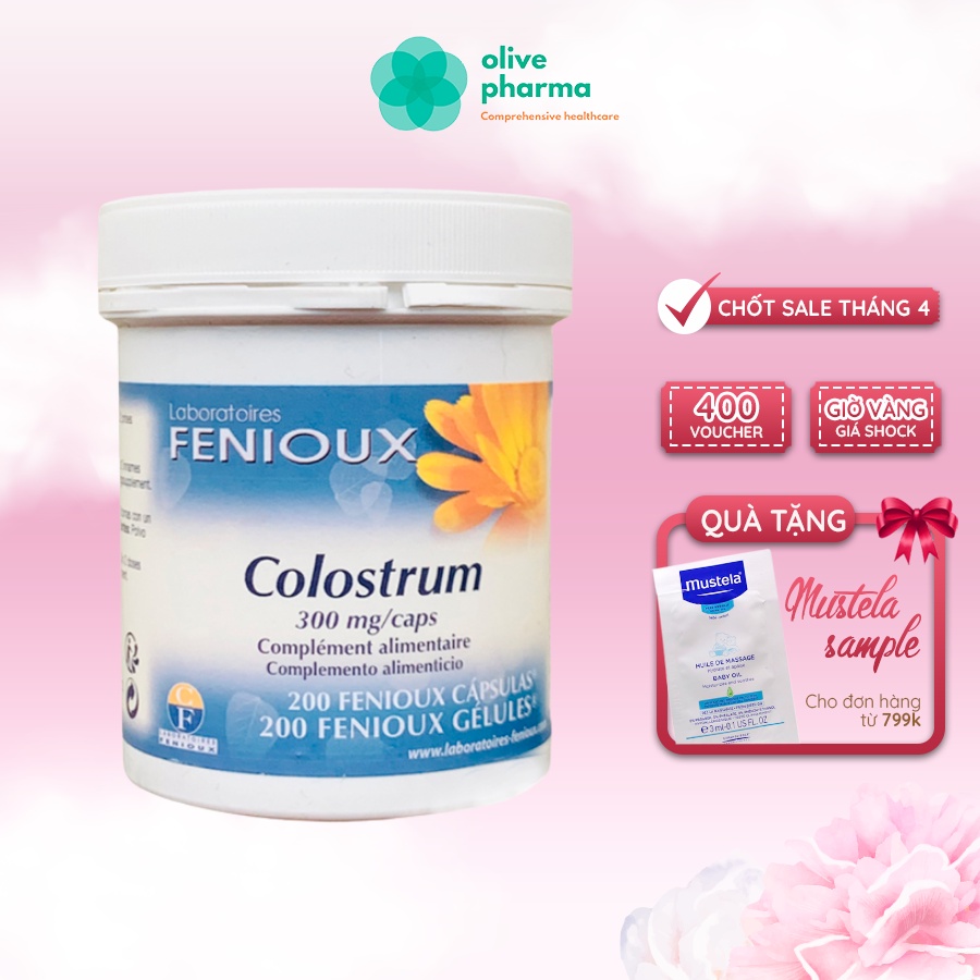 Sữa non Pháp Fenioux Colostrum phát triển não bộ cho nhiều độ tuổi (200 viên)