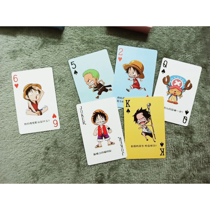 Bộ Bài Tây One Piece siêu ngầu, siêu cute dành cho Fan (One Piece, Luffy, Zoro, Chopper)