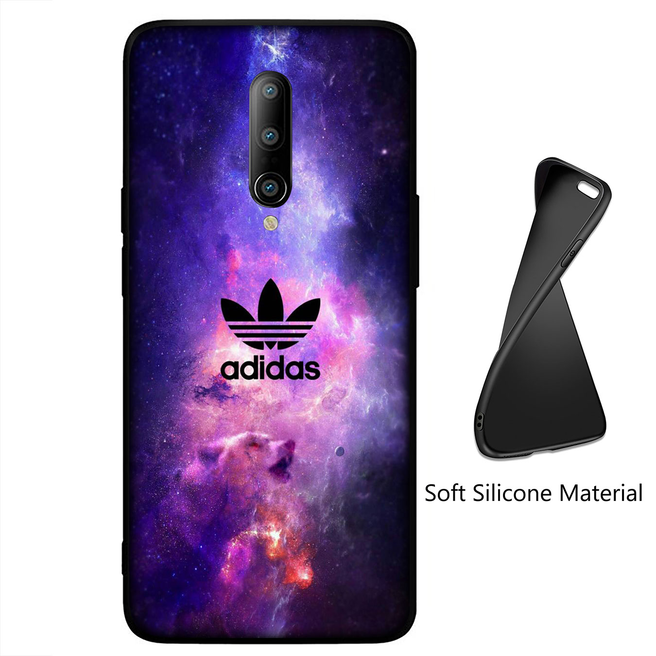 Ốp điện thoại silicon mềm in logo Adidas B1 cho Samsung Galaxy A9 A8 A7 A6 Plus J8 2018 + A21S A70 M20 A6+ A8+ 6Plus