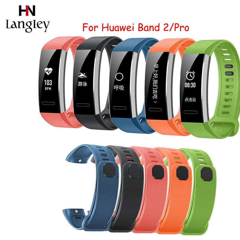 Dây Silicon thay thế cho dây đồng hồ thông minh Huawei Band 2/Pro bán sỉ