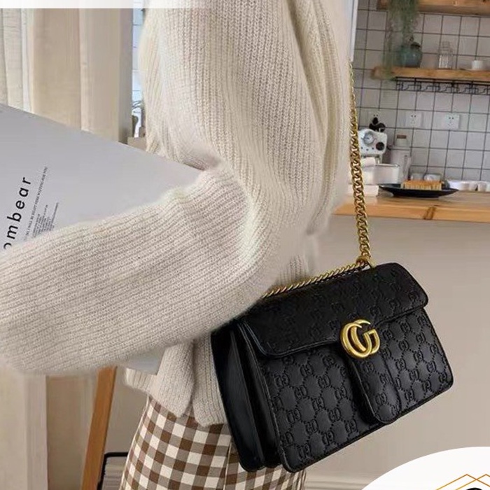 Túi Xách Nữ GC Size 25 Loại Đẹp Da Sần Sang Chảnh