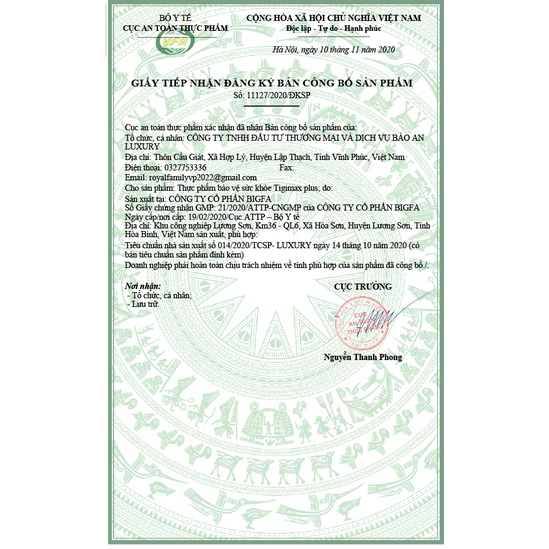 Viên uống hỗ trợ giảm cân Tigi Max