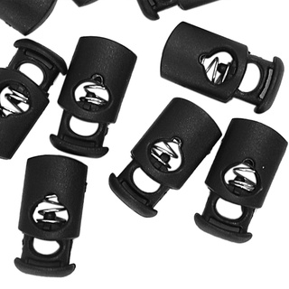10 Pcs Plastic Toggle Spring Stop Single Hole String Cord Locks