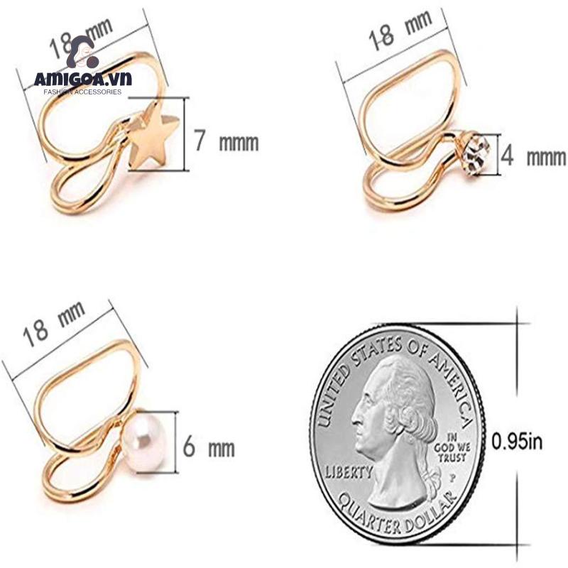 【amigoa.vn】Kẹp Tai Không Xỏ Lỗ