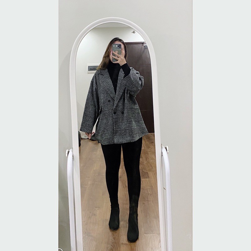 [ẢNH THẬT] Áo Khoác Blazer Dạ Kẻ 2 Lớp Loại 1 Form Rộng Ullzzang | BigBuy360 - bigbuy360.vn