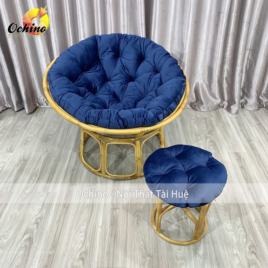 Ghế papasan Thư giãn cao cấp mây xịn 100%(full ghế và đệm)